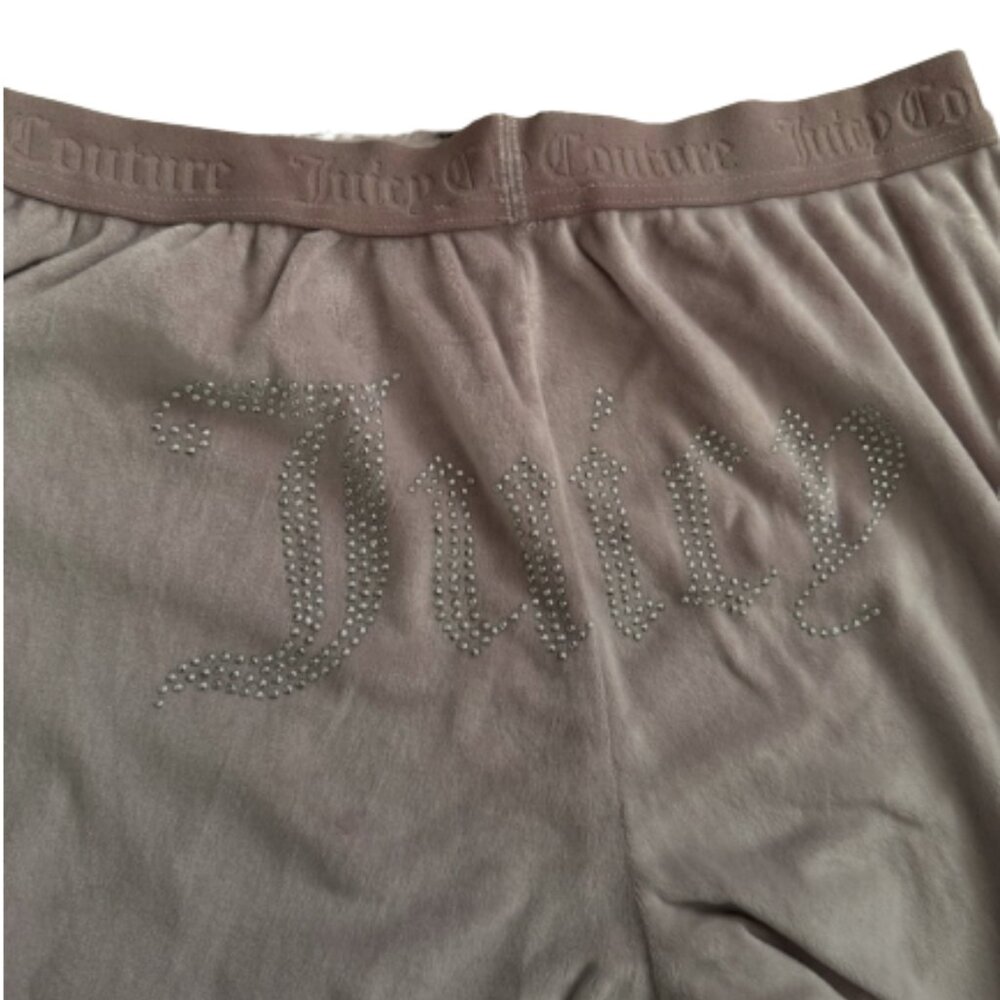 Juicy Couture Soft Velour Wide Leg Pajama Pants Light Dusty Lavender Size M